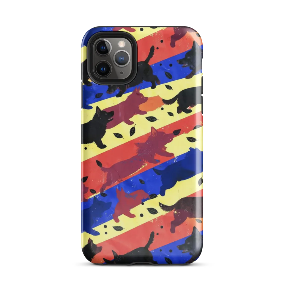 Neon Kennel Parade on Tough Case for iPhone® — Front