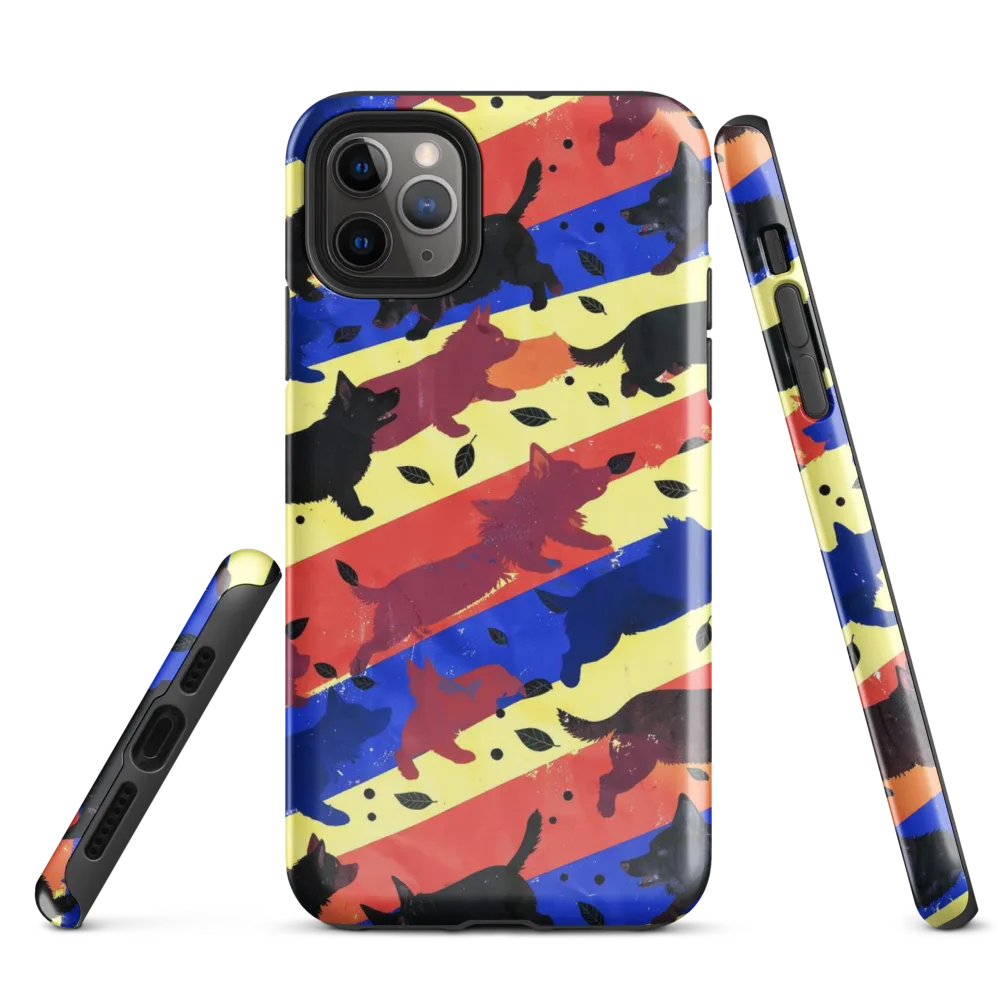 Neon Kennel Parade on Tough Case for iPhone® — Front