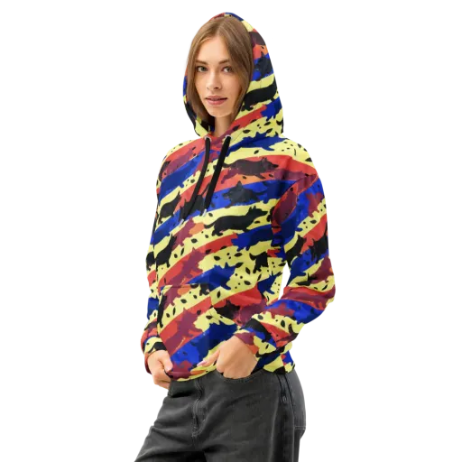 Neon Kennel Parade on a Cotton Hoodie