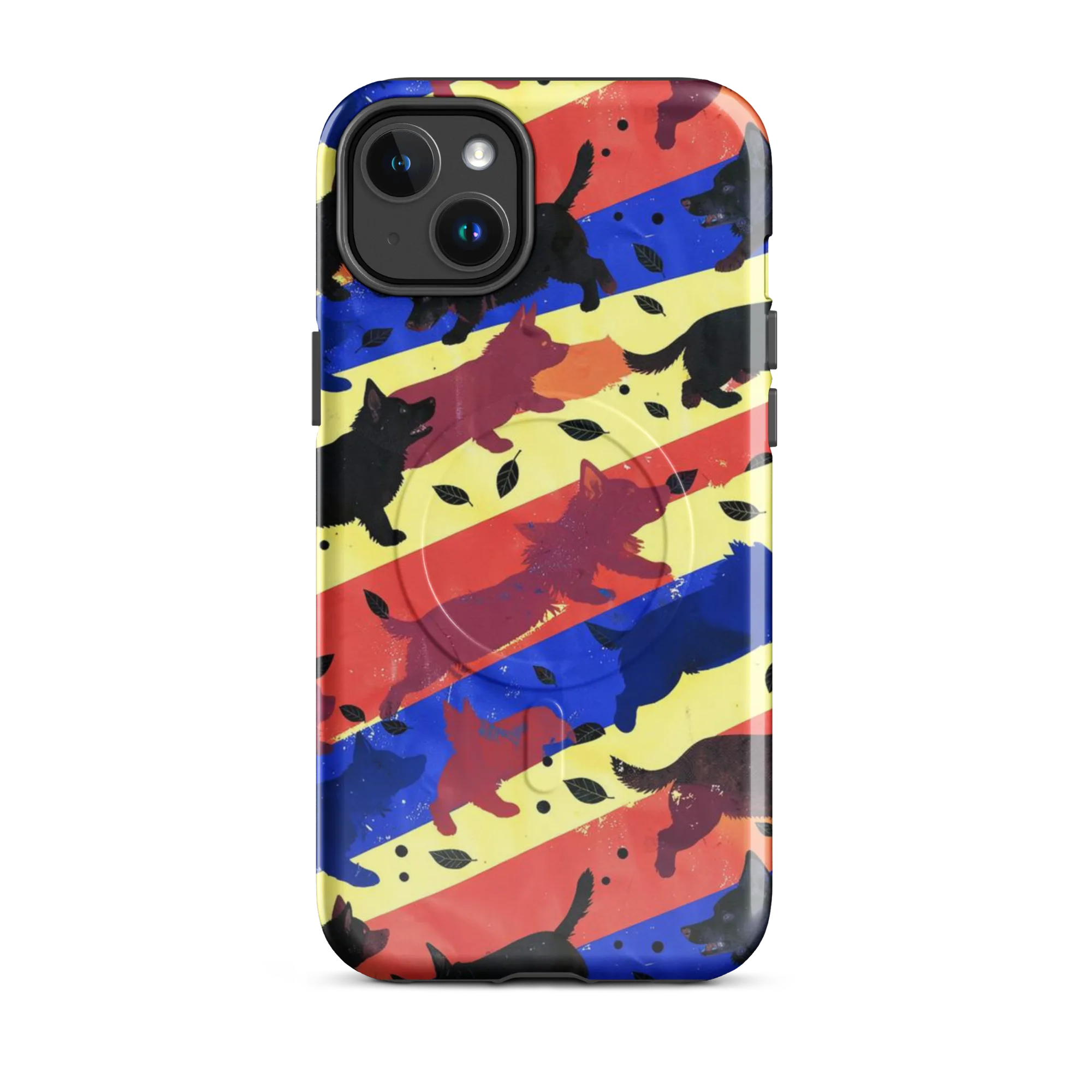 Neon Kennel Parade on MagSafe Tough Case for iPhone® — Front
