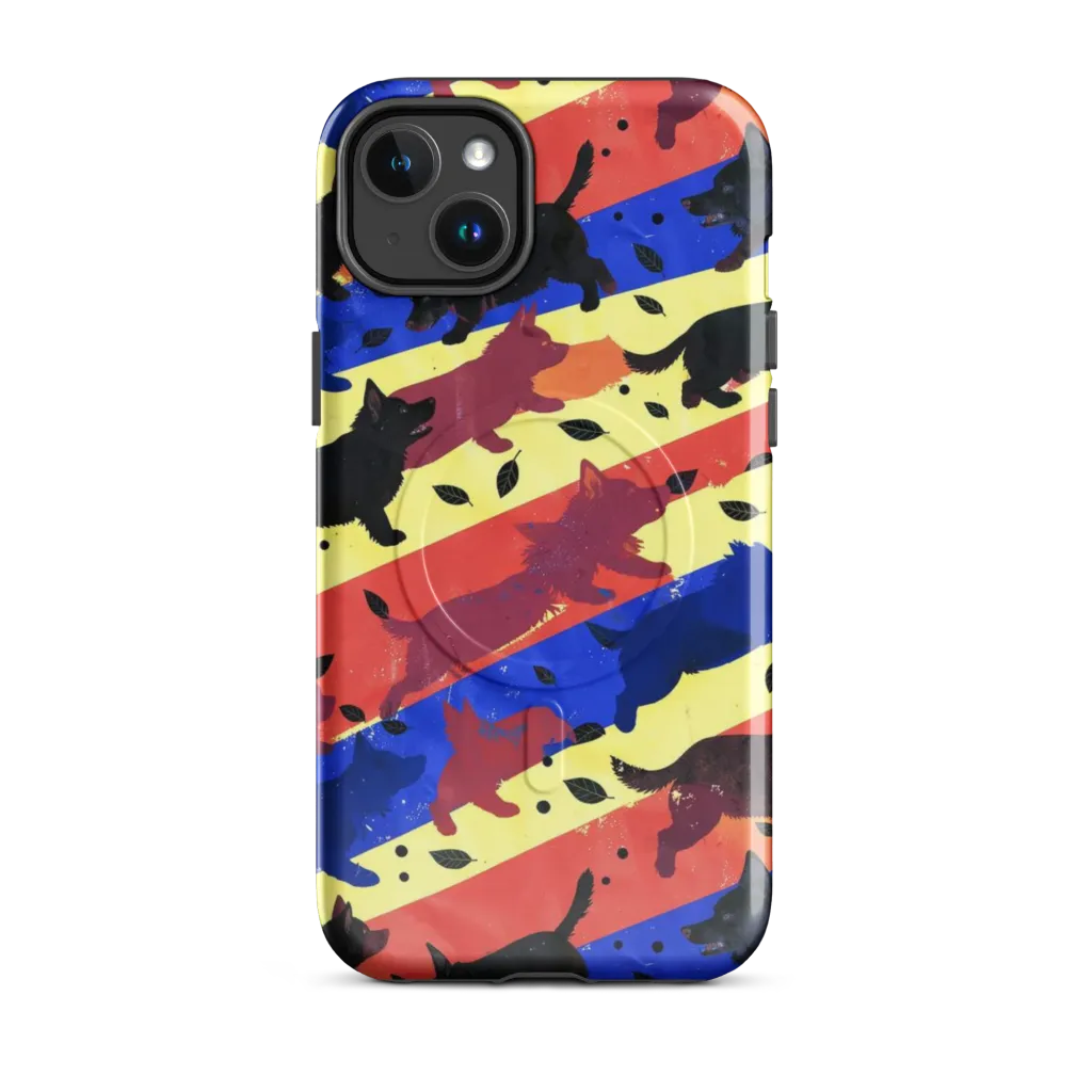 Neon Kennel Parade on MagSafe Tough Case for iPhone® — Front