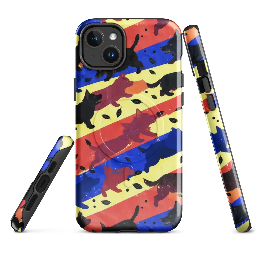 Neon Kennel Parade on MagSafe Tough Case for iPhone® — Front
