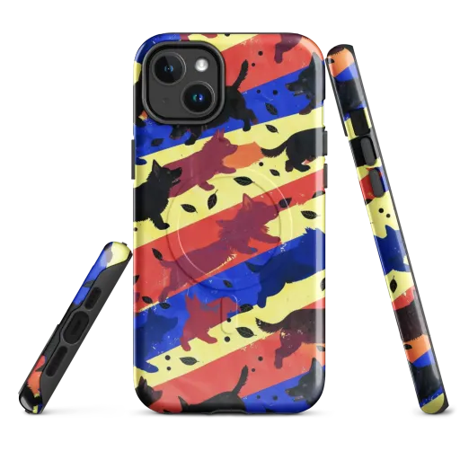 Neon Kennel Parade on a MagSafe Tough Case for iPhone®