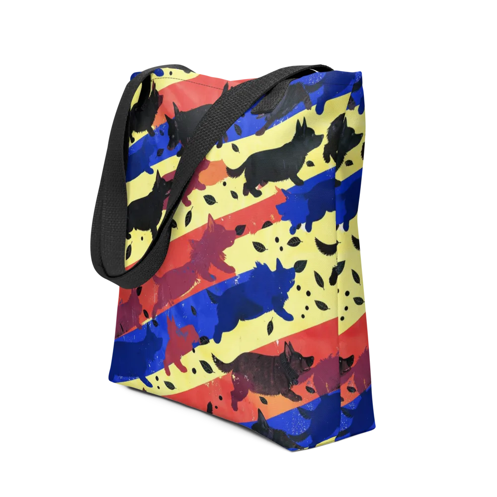 Neon Kennel Parade on Tote Bag — Front