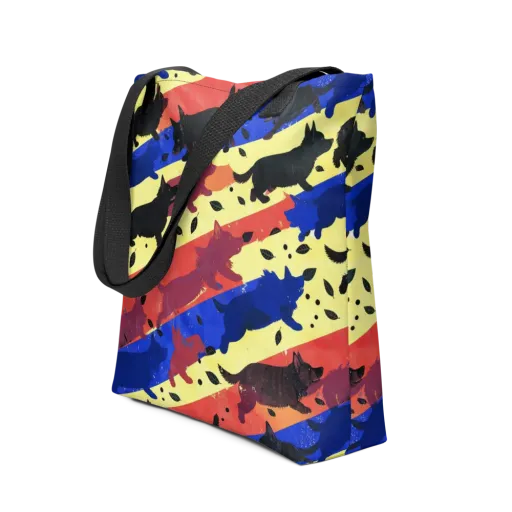 Neon Kennel Parade on a Tote Bag
