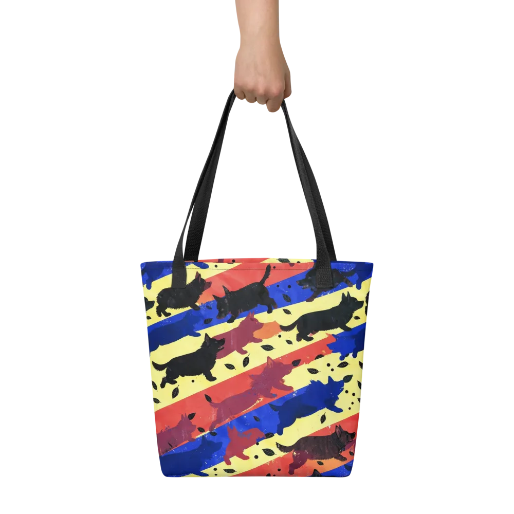 Neon Kennel Parade on Tote Bag — Front