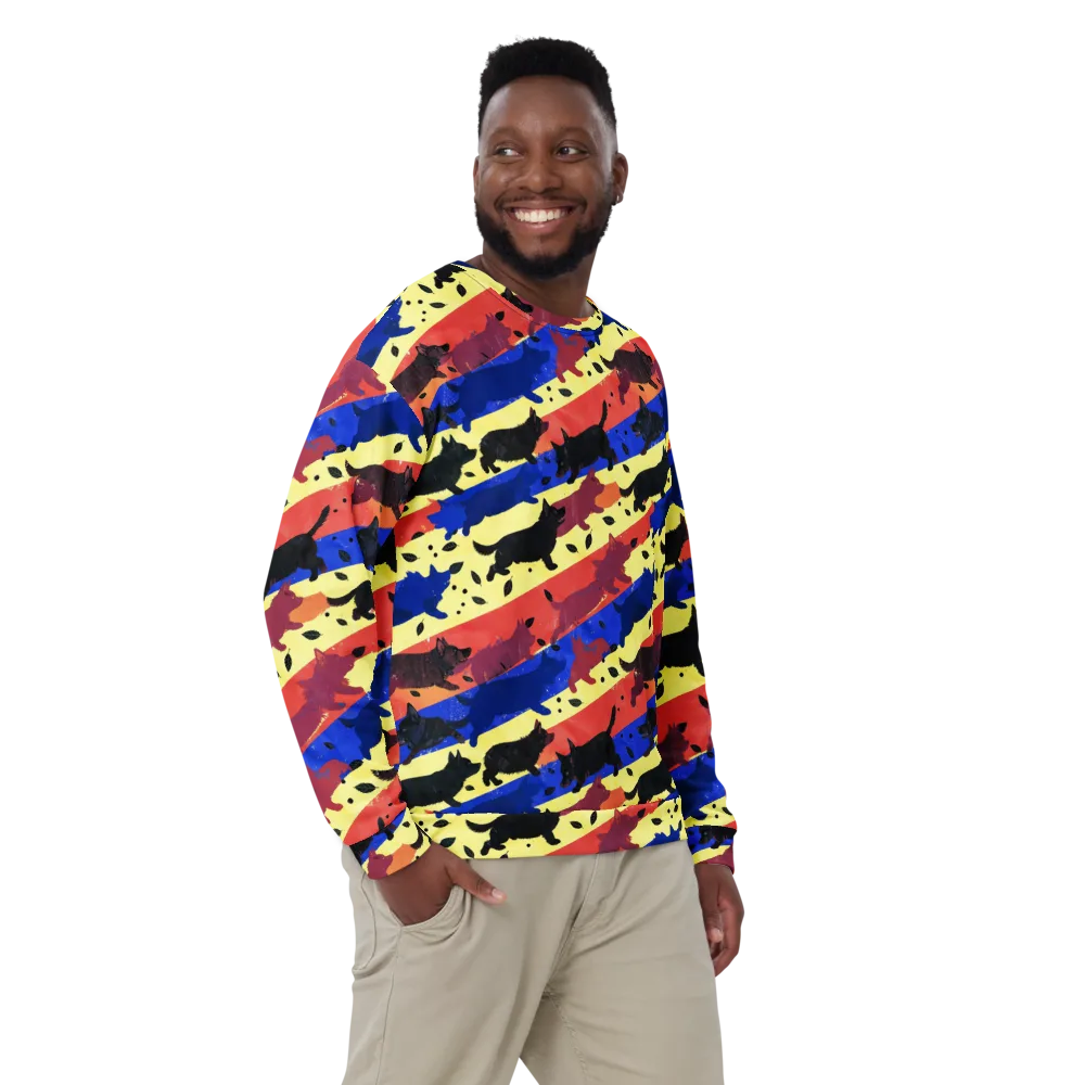 Neon Kennel Parade on Sweatshirt — Front