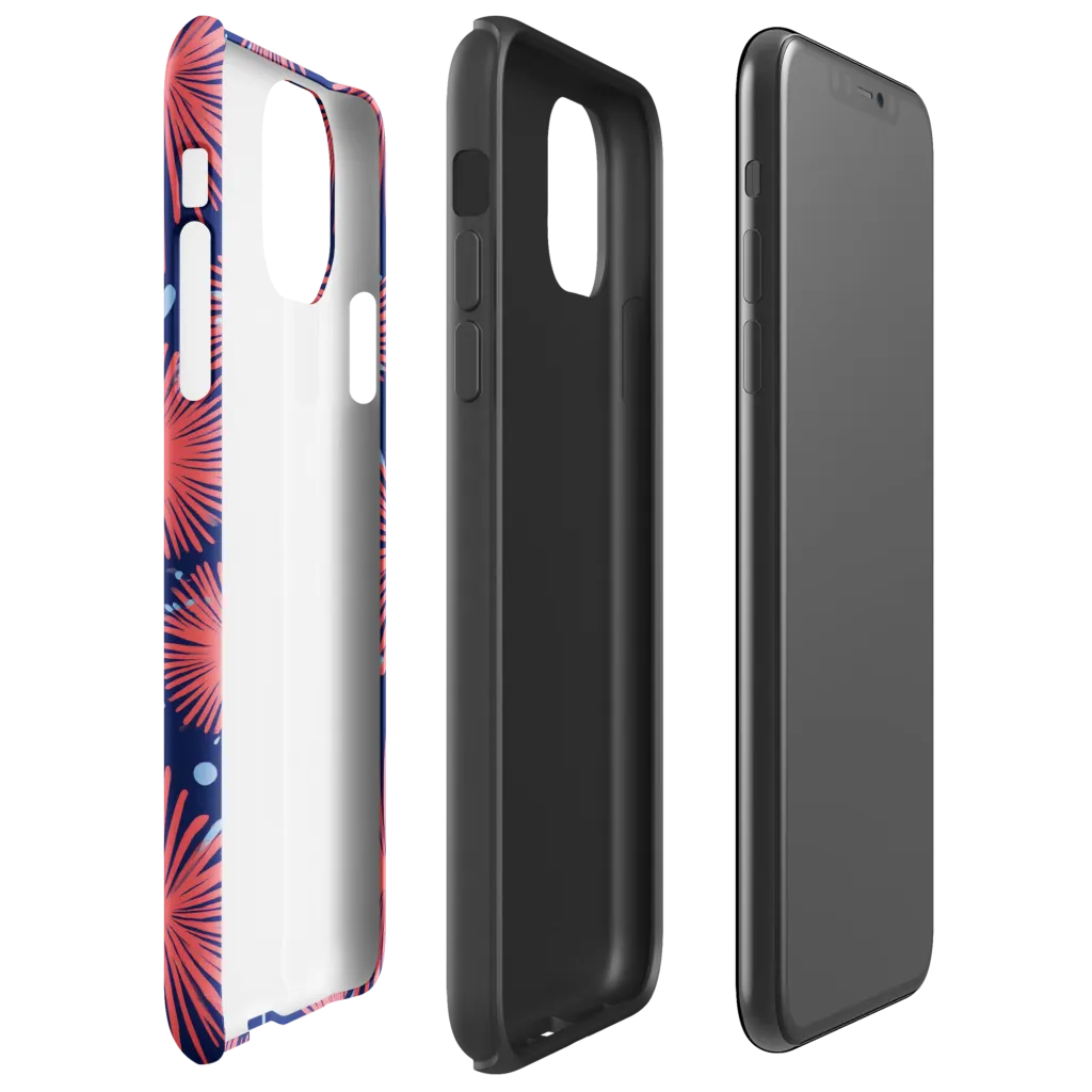 Coral Fireflower on Tough Case for iPhone® — Right