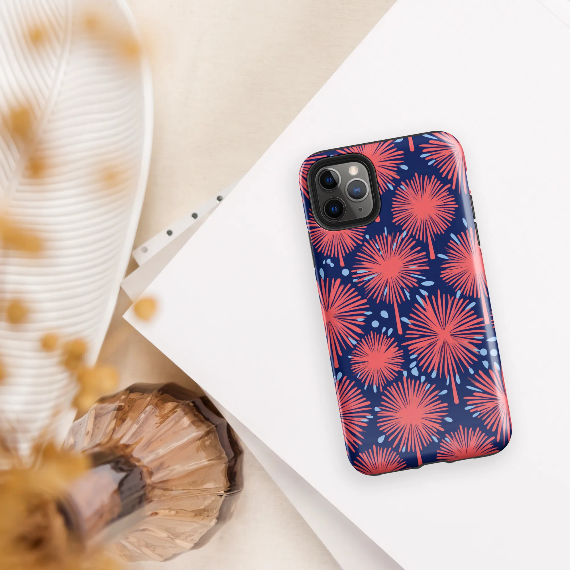 Coral Fireflower on Tough Case for iPhone® — Front