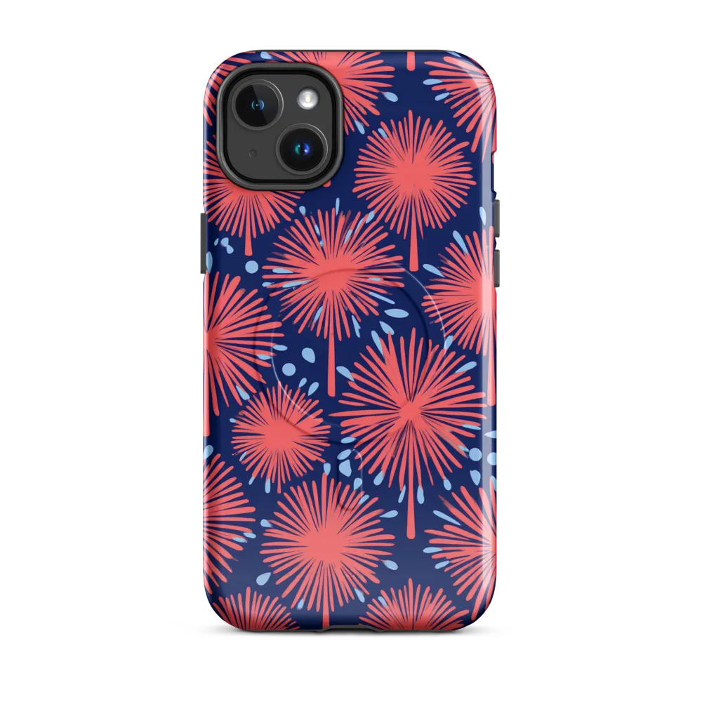 Coral Fireflower on MagSafe Tough Case for iPhone® — Front
