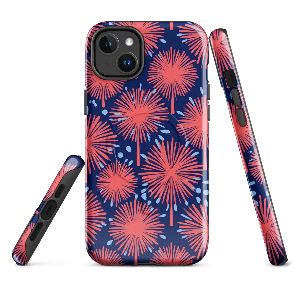 Coral Fireflower on MagSafe Tough Case for iPhone® — Front