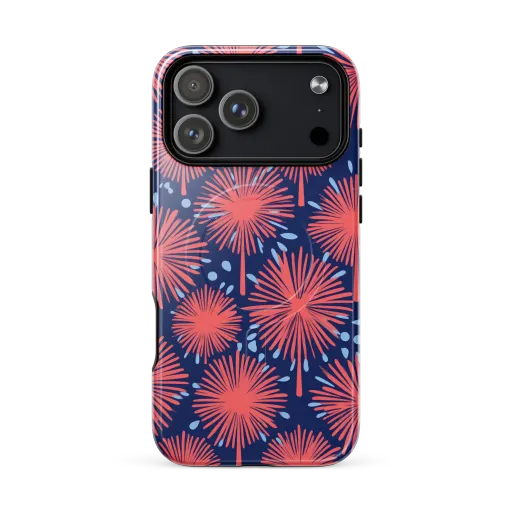 Coral Fireflower MagSafe Tough Case for iPhone® on model