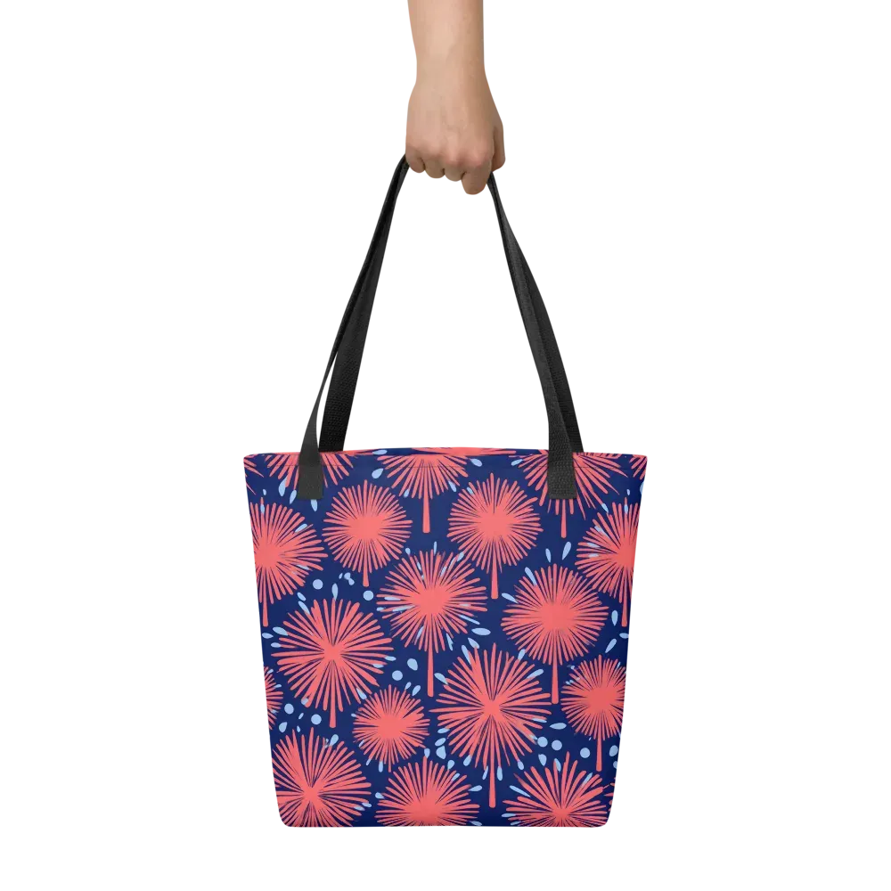 Coral Fireflower on Tote Bag — Front