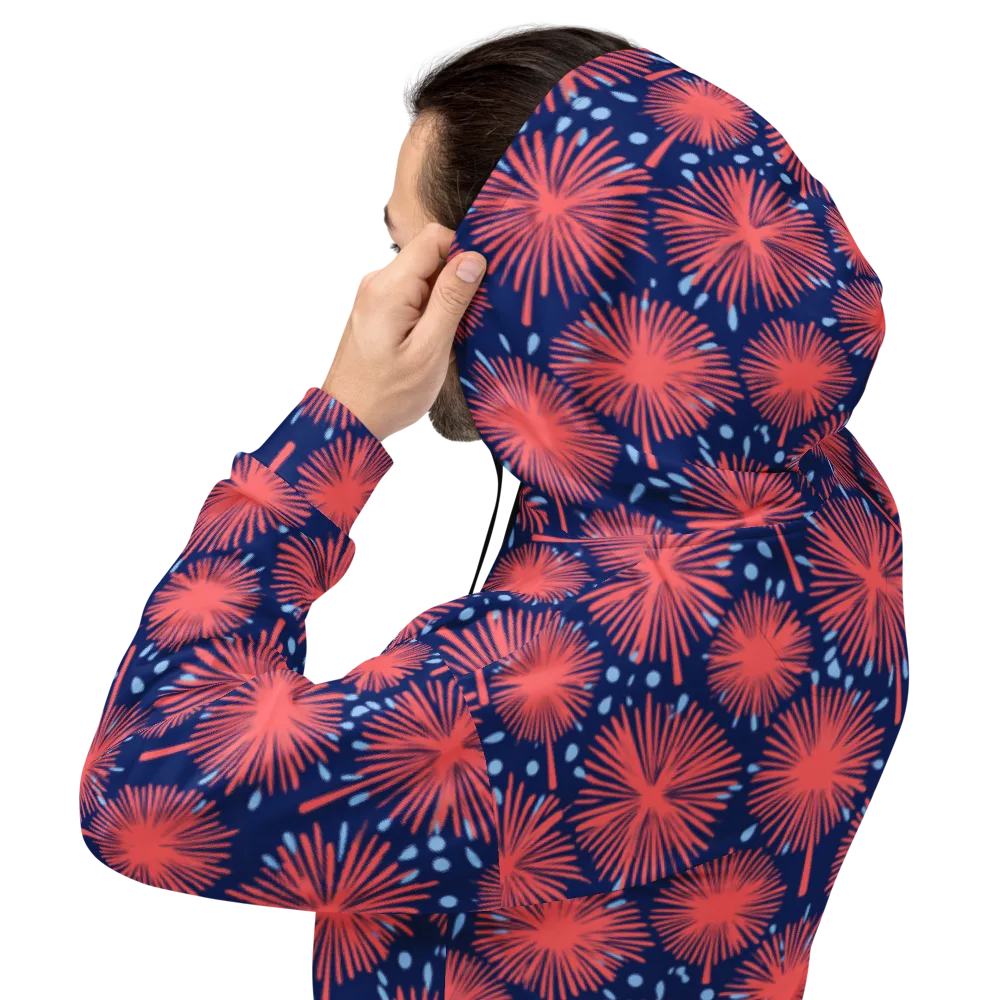 Coral Fireflower on Hoodie — Back