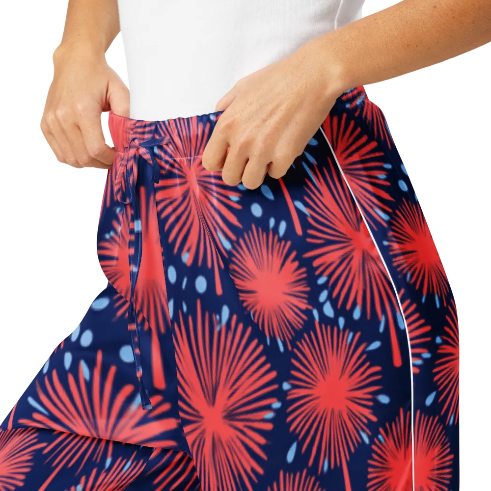 Coral Fireflower on Women's Pajama Pants — Product details