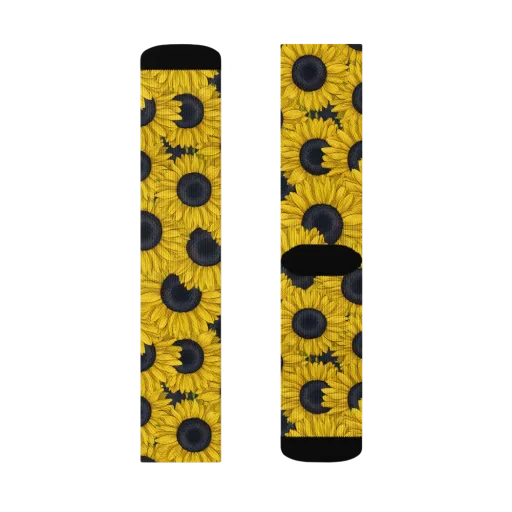 Sunflower Eclipse on a Socks