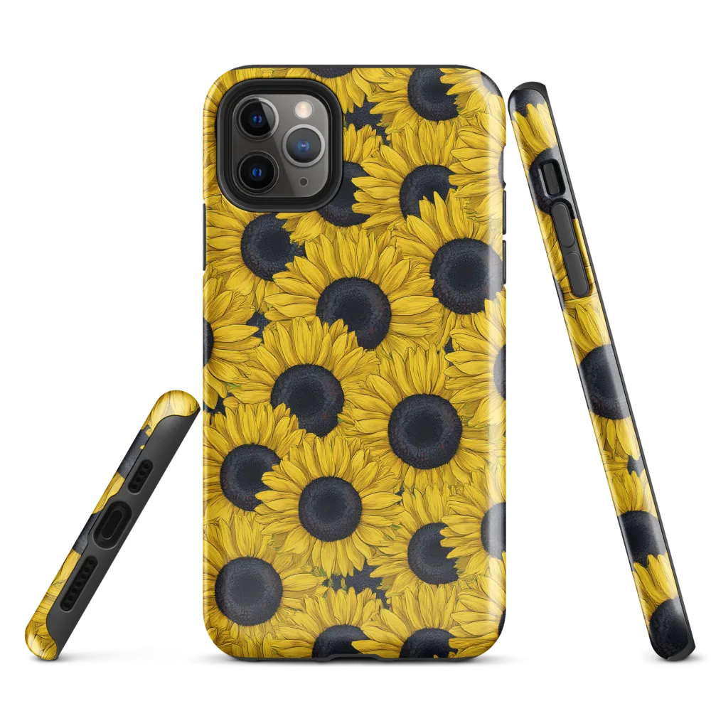 Sunflower Eclipse on Tough Case for iPhone® — Front