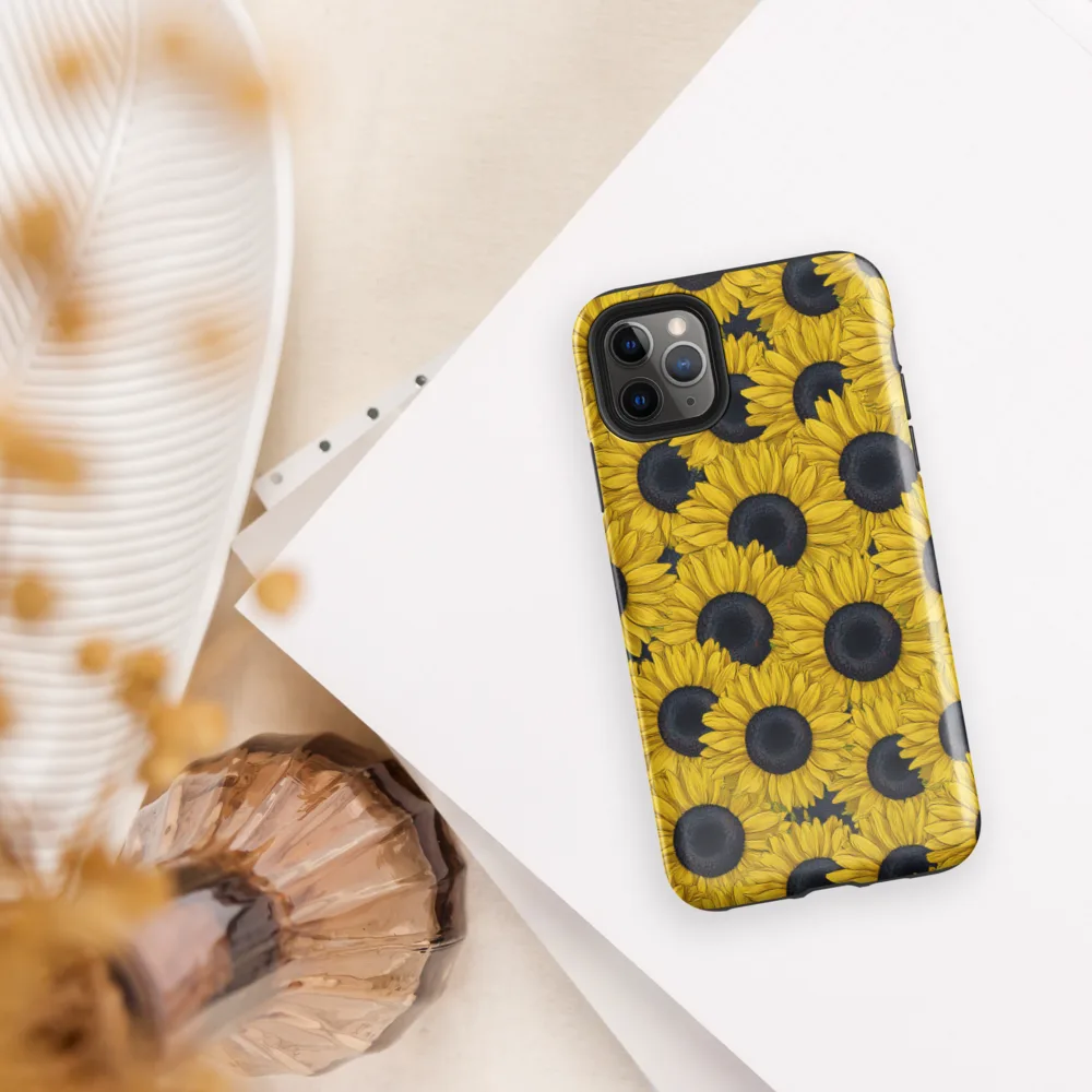 Sunflower Eclipse on Tough Case for iPhone® — Front