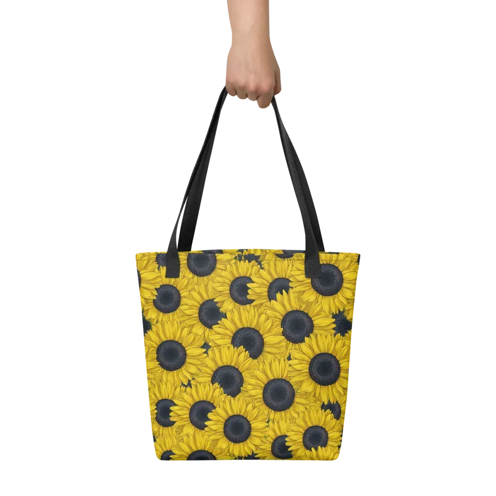 Sunflower Eclipse on Tote Bag — Front