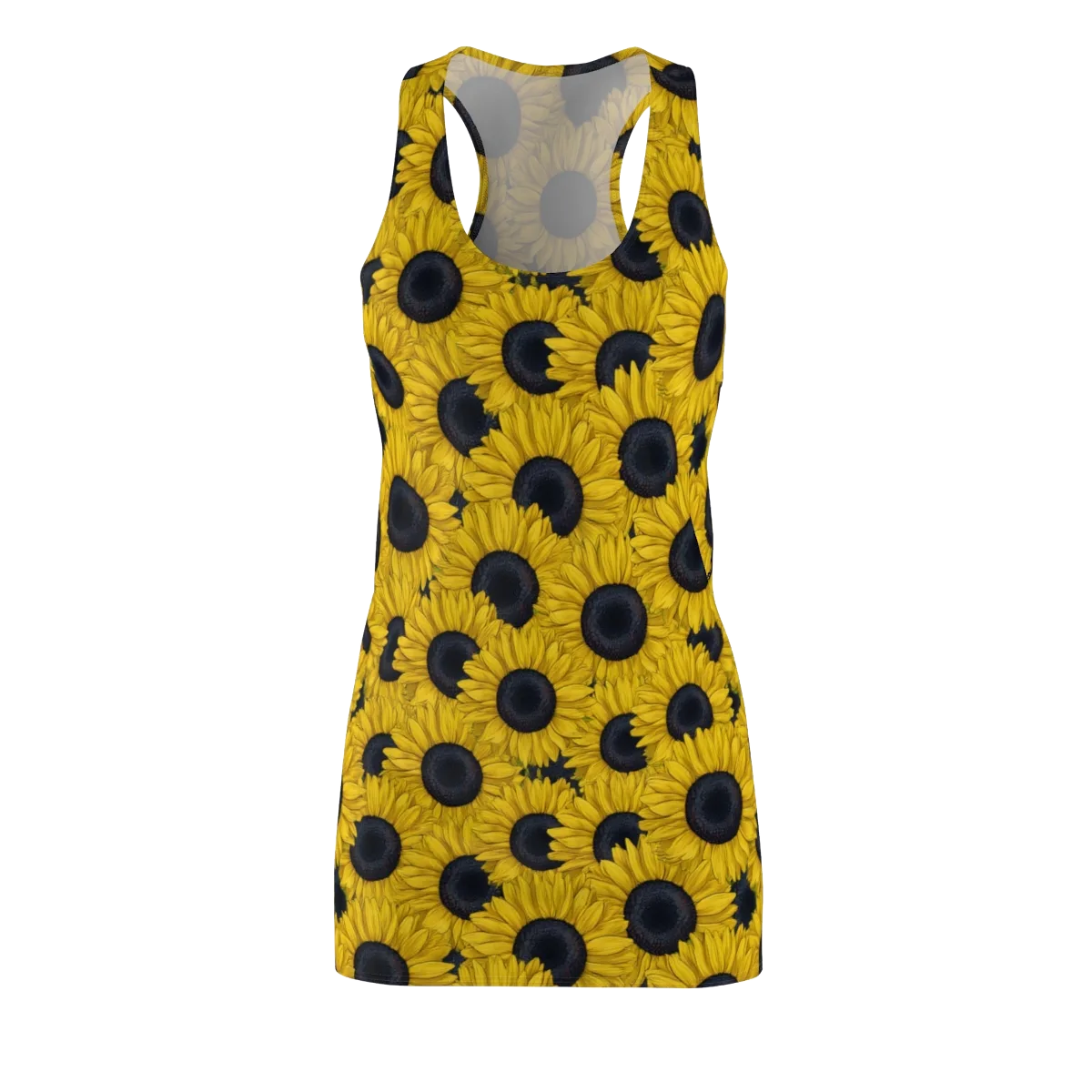 Sunflower Eclipse on Racerback Dress — Front