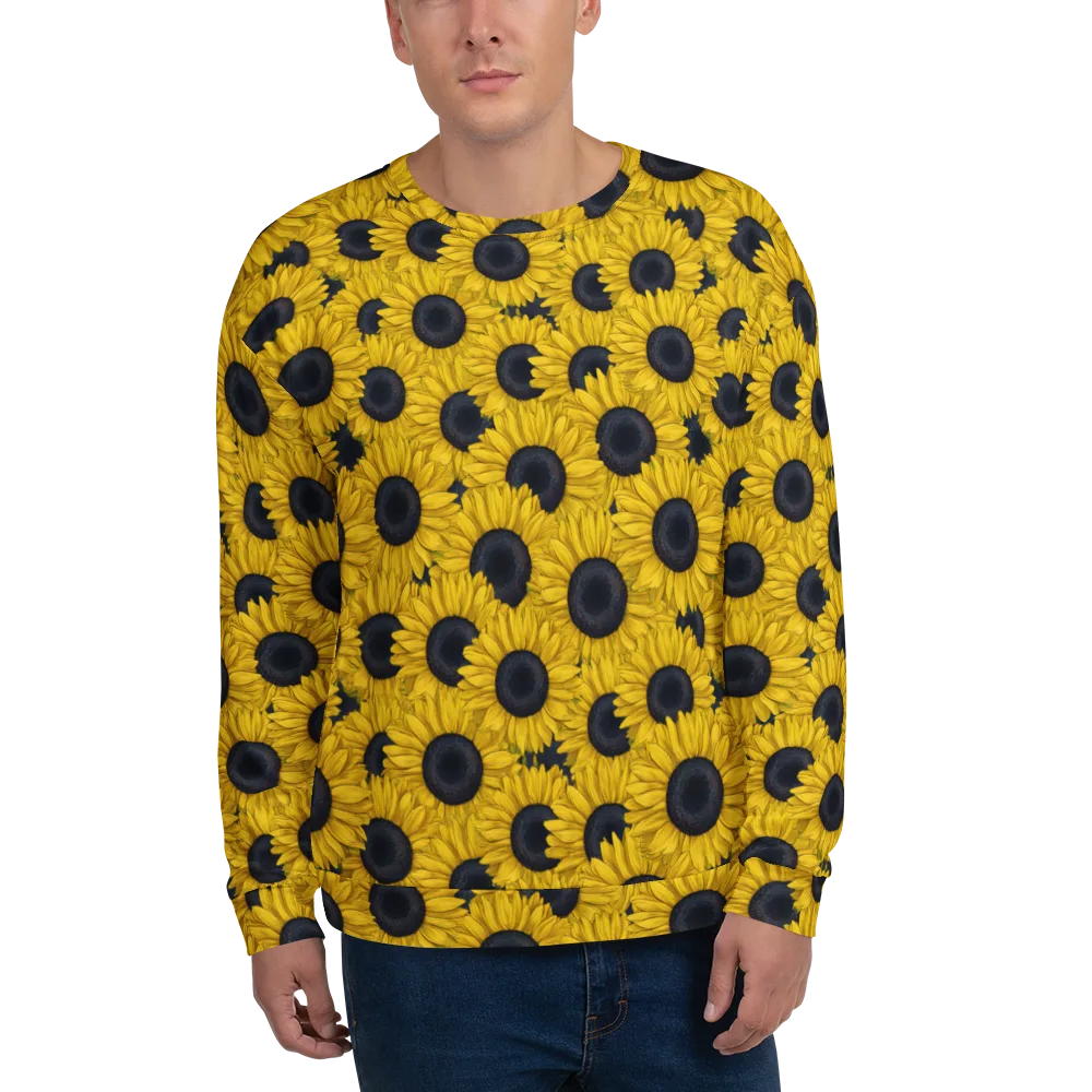 Sunflower Eclipse on Sweatshirt — Front