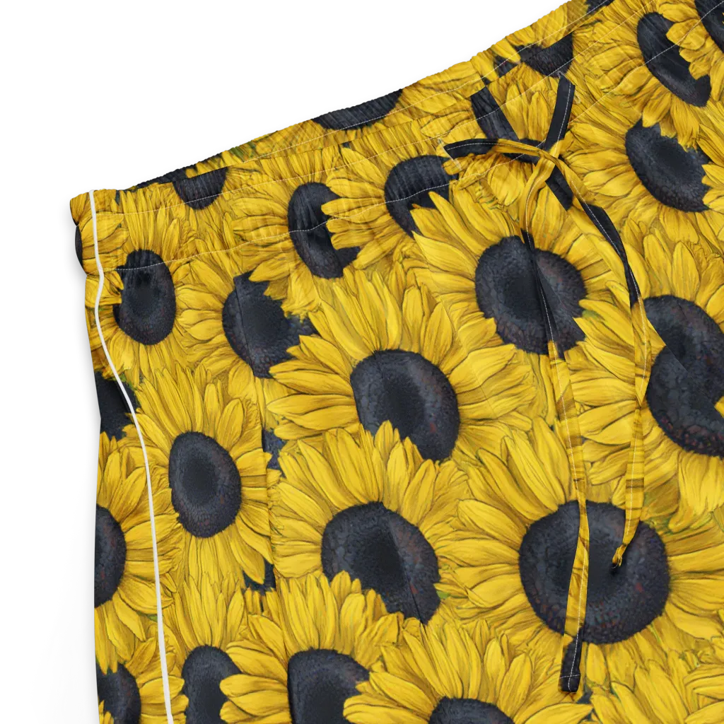 Sunflower Eclipse on Women's Pajama Shorts — Product details