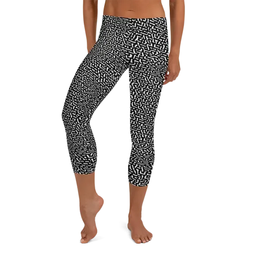 Ink Static on a Capri Leggings