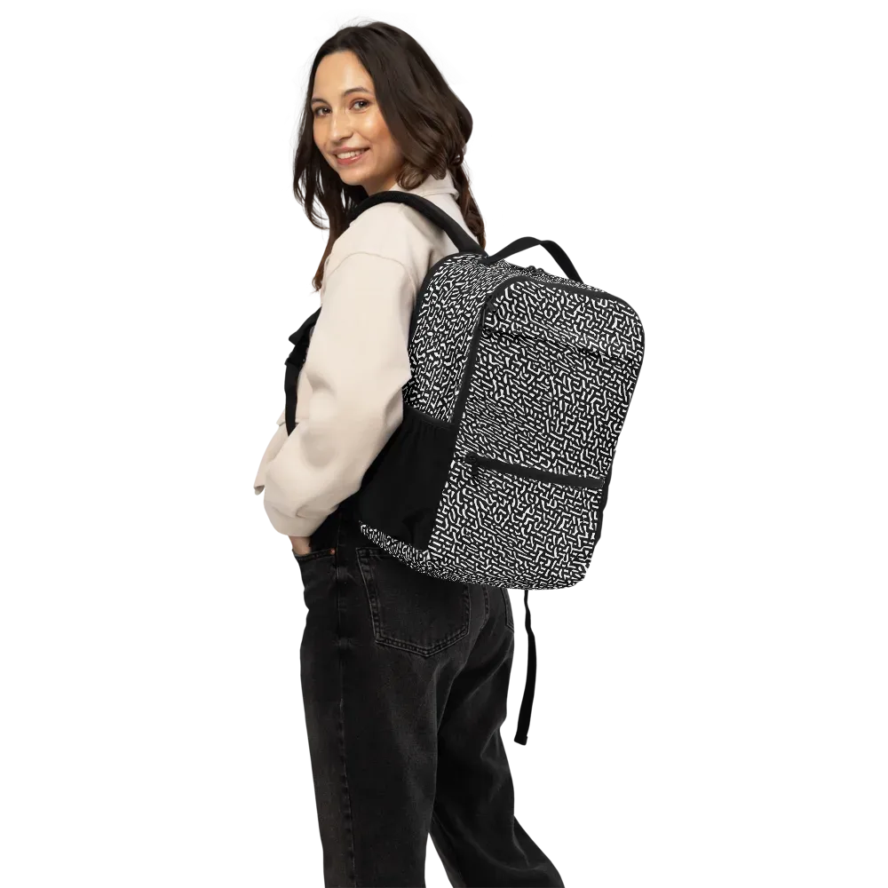 Ink Static on Utility Backpack — Back