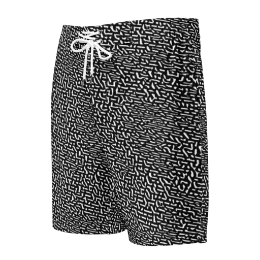 Ink Static on a Men's Board Shorts