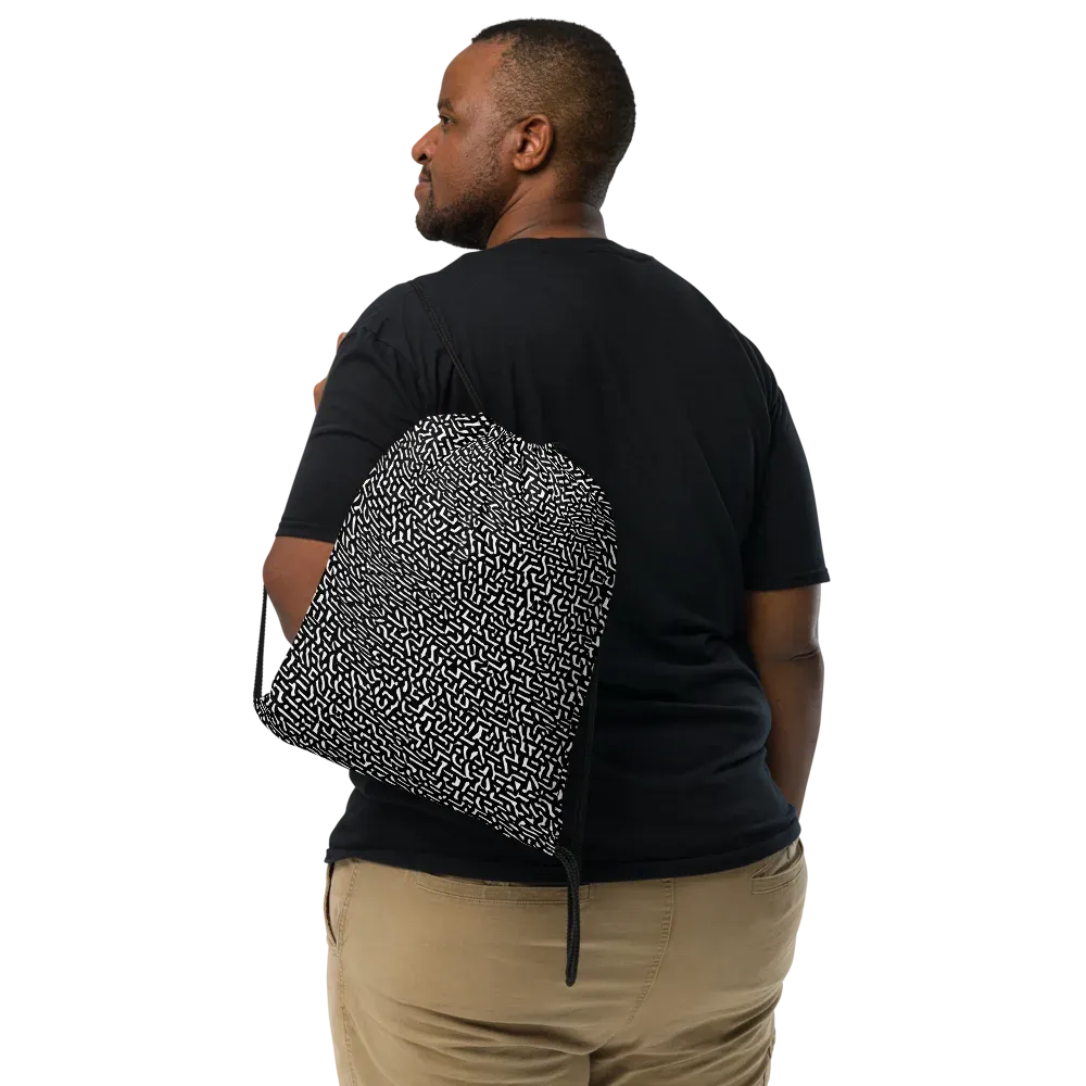 Ink Static on Drawstring Bag — Front