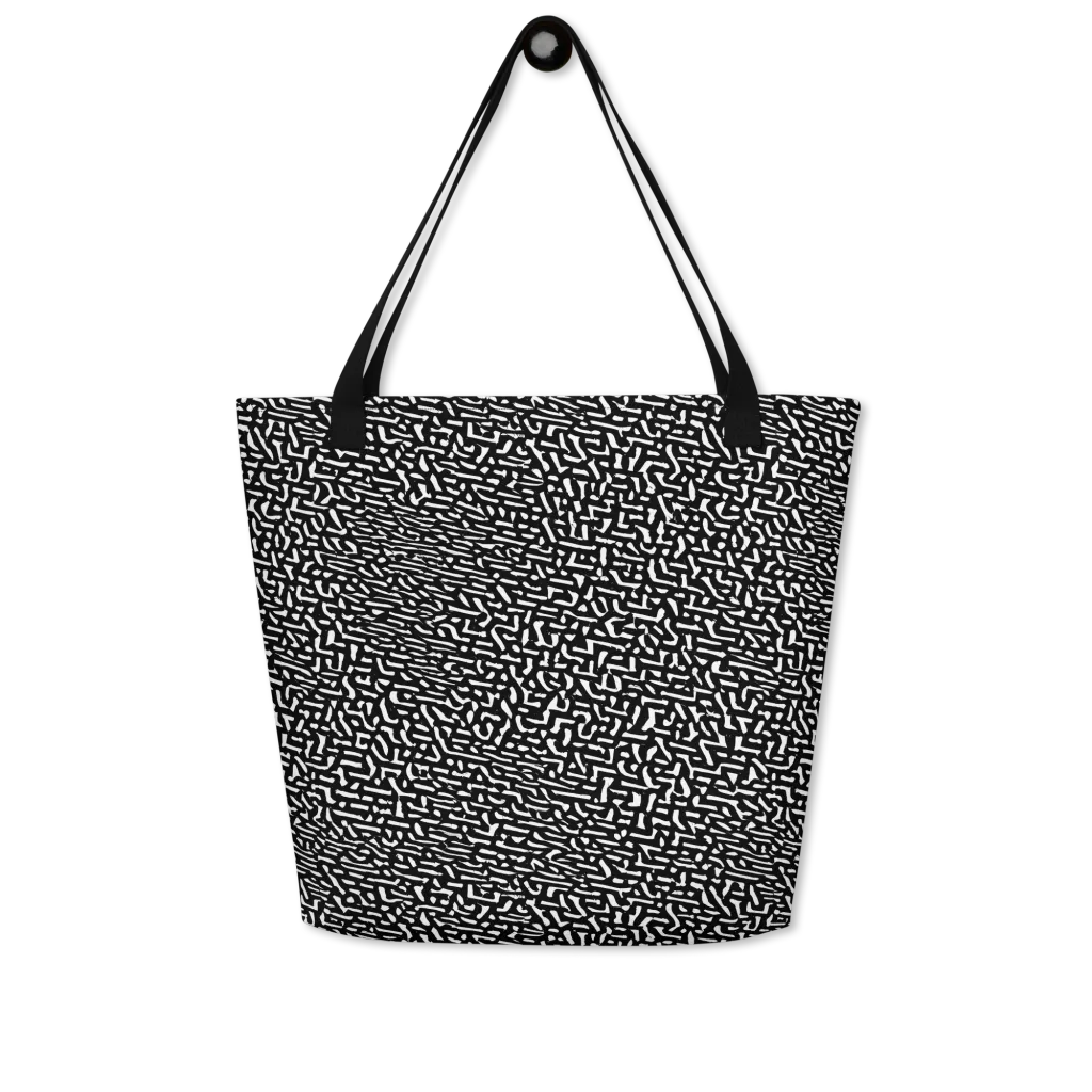 Ink Static on Large Tote Bag W/ Pocket — Front