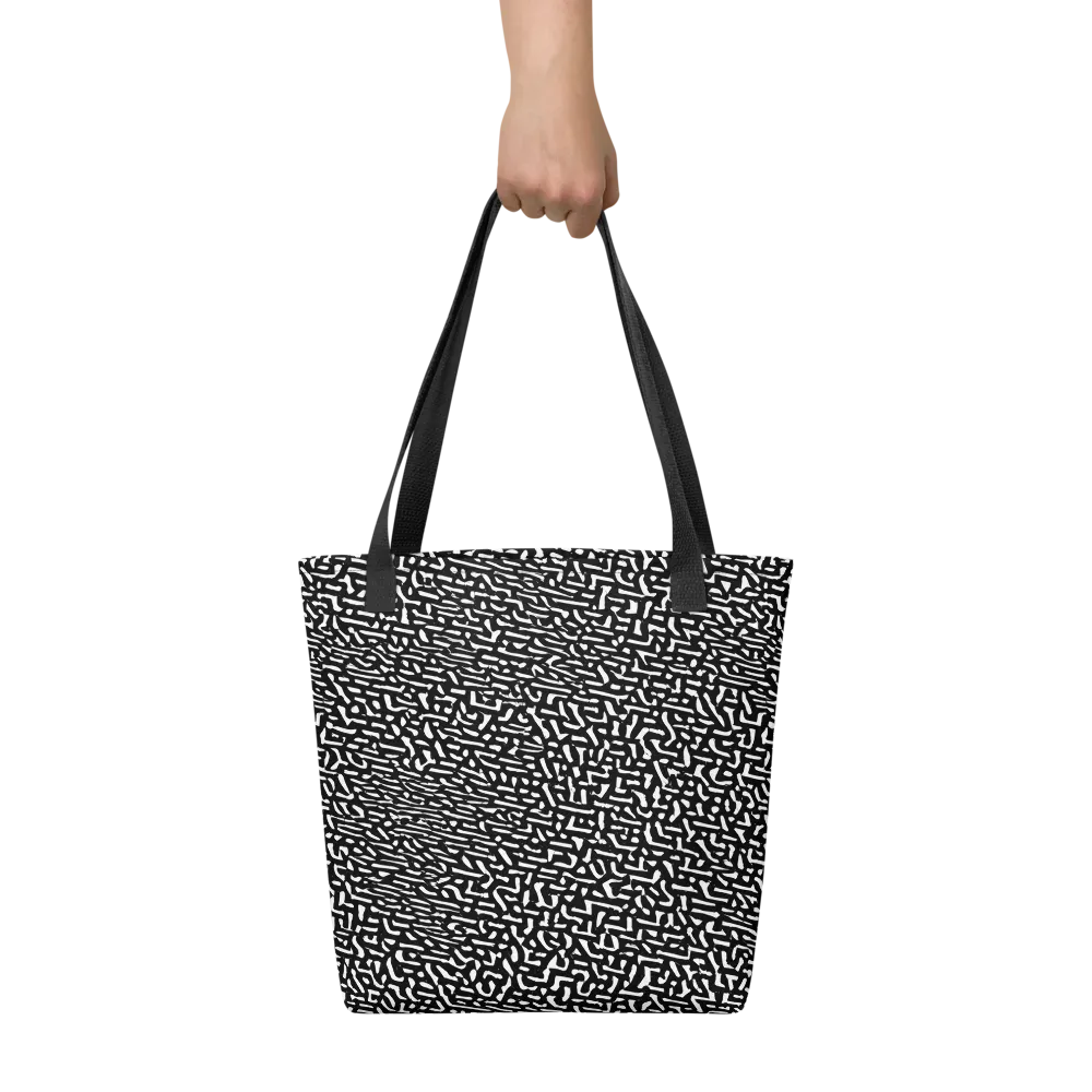 Ink Static on Tote Bag — Front