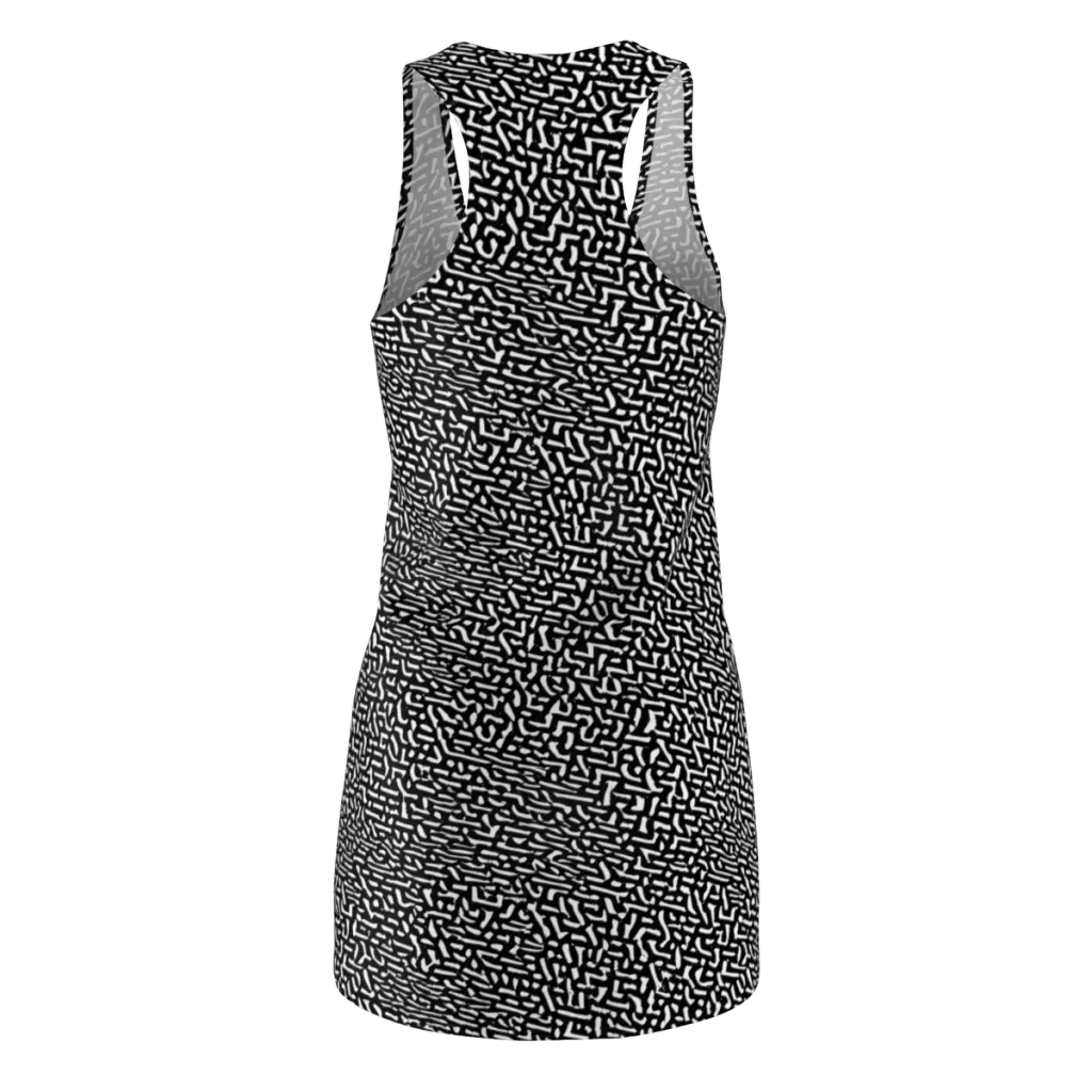 Ink Static on Racerback Dress — Back
