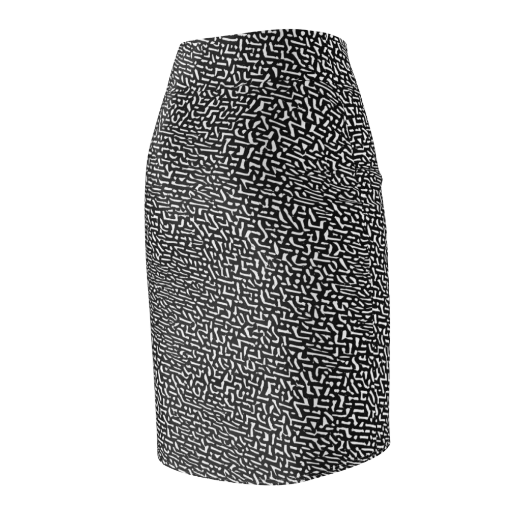 Ink Static on Pencil Skirt — Back Side