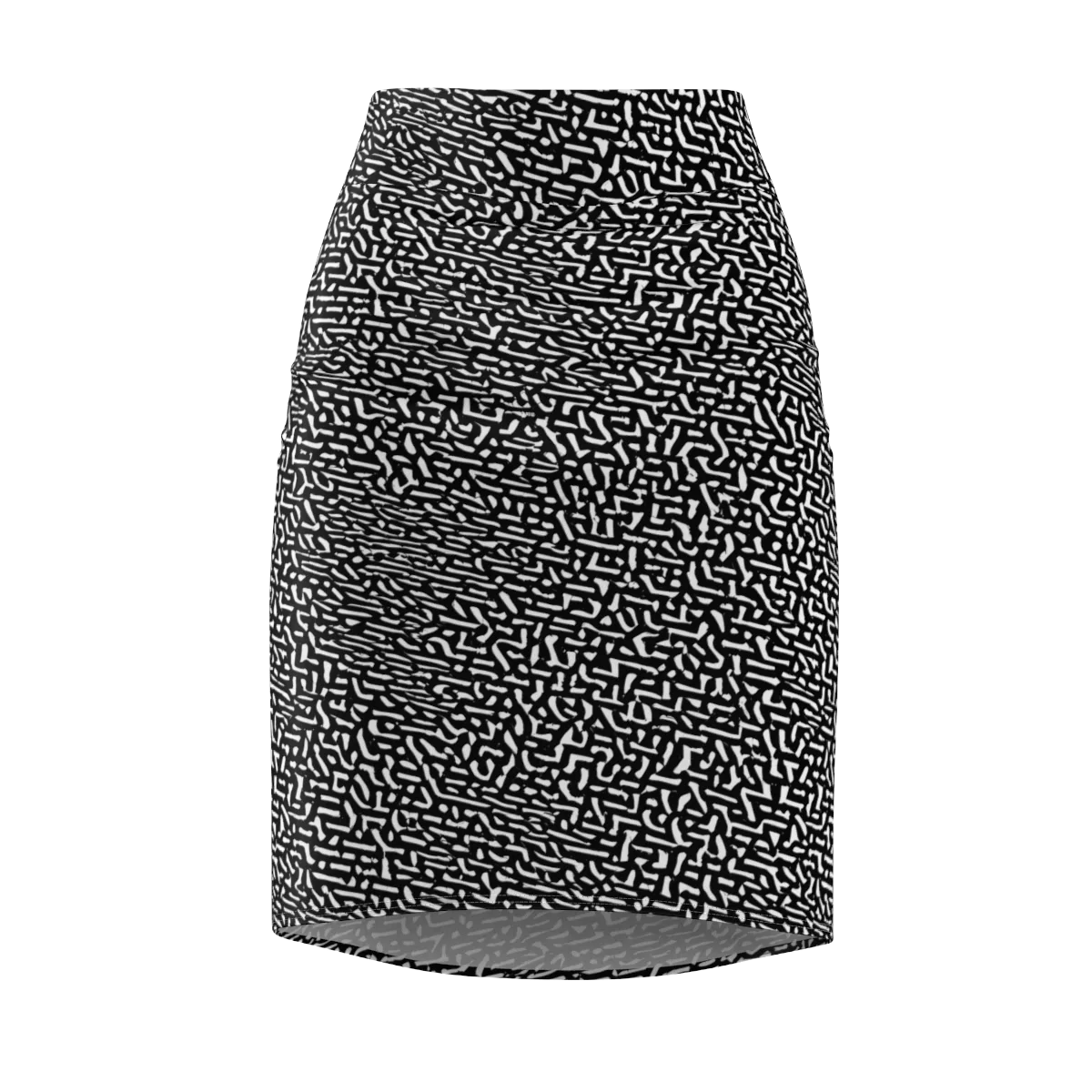 Ink Static on Pencil Skirt — Front