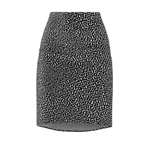 Ink Static on a Pencil Skirt