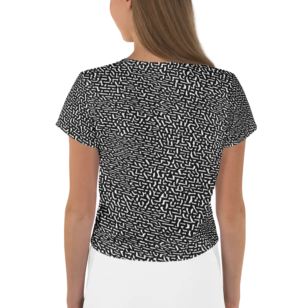 Ink Static on Crop Tee — Back
