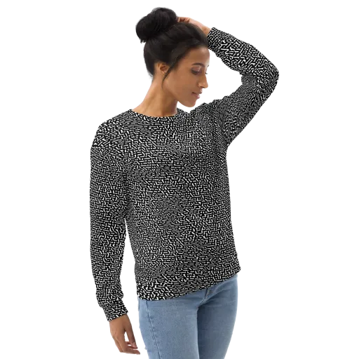 Ink Static on a Sweatshirt