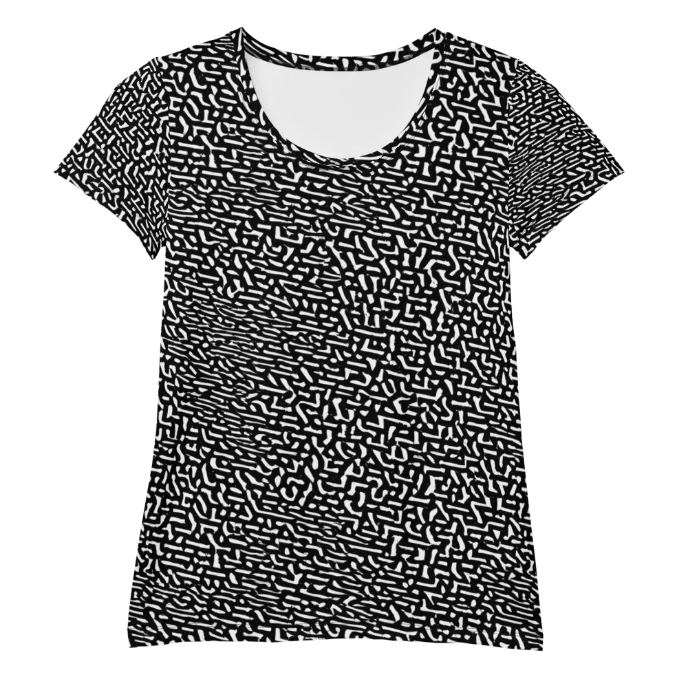 Ink Static on Women's Athletic T-Shirt — Front
