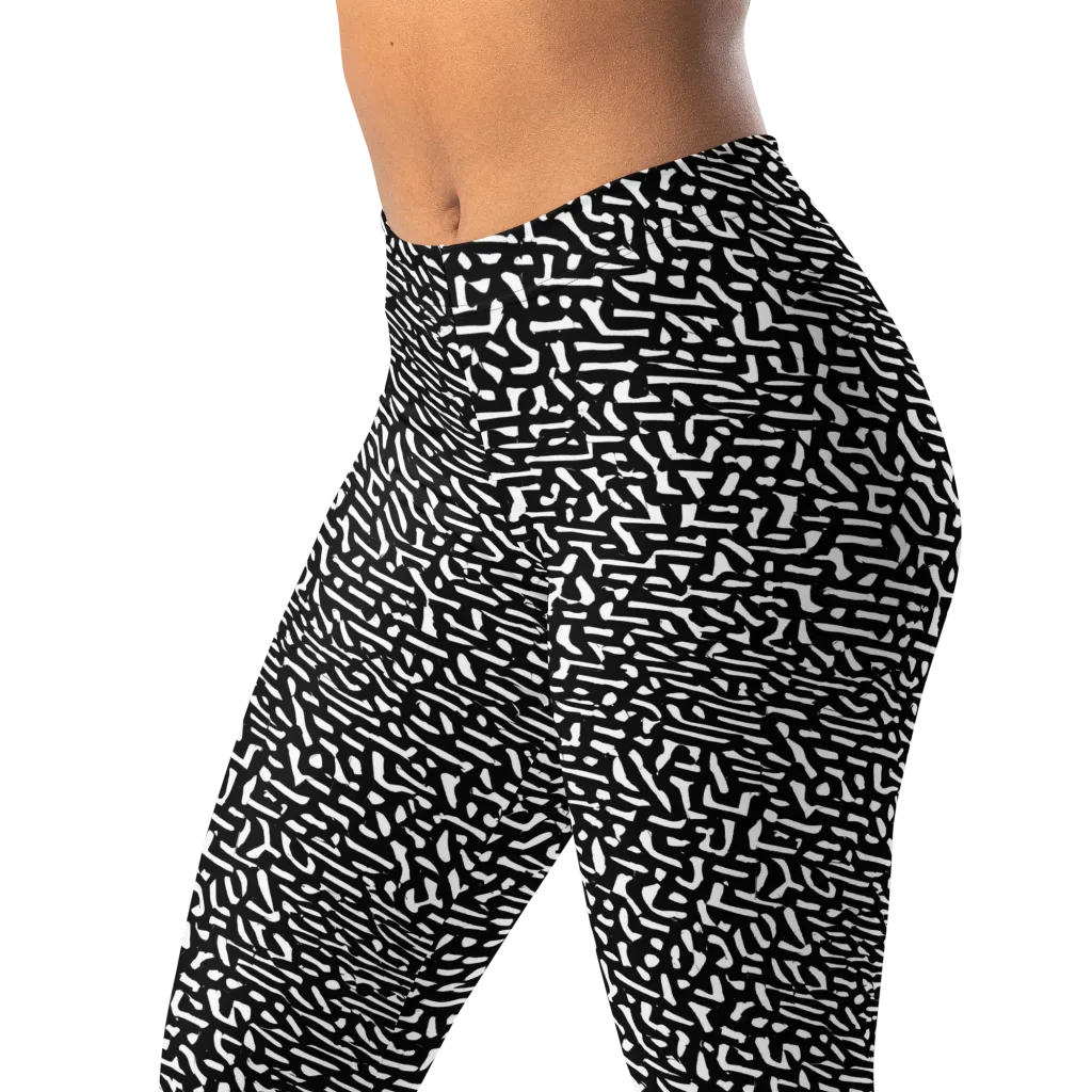 Ink Static on Leggings — Left Front