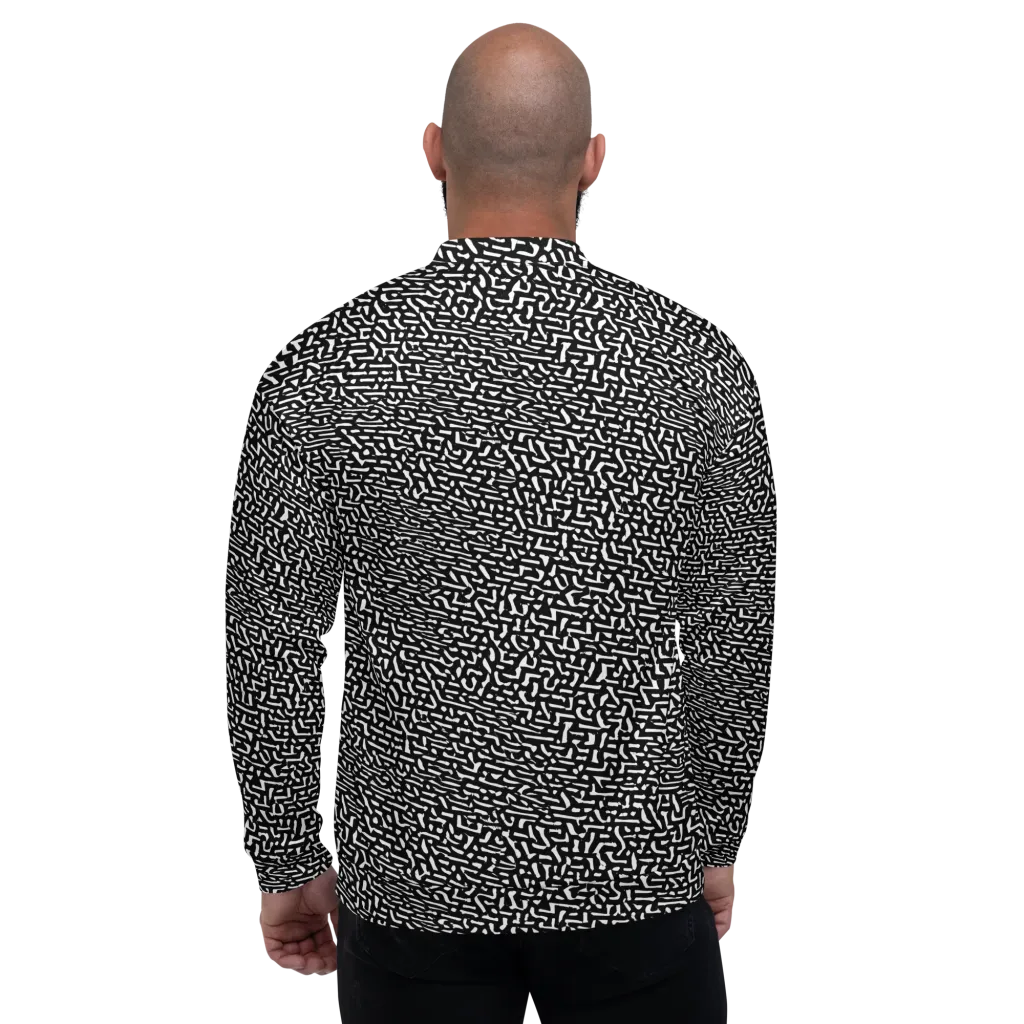 Ink Static on Bomber Jacket — Back