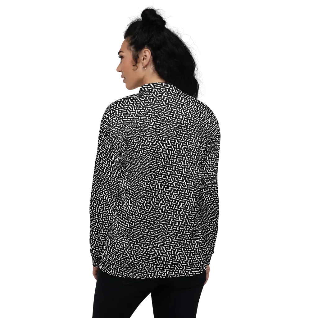 Ink Static on Bomber Jacket — Back