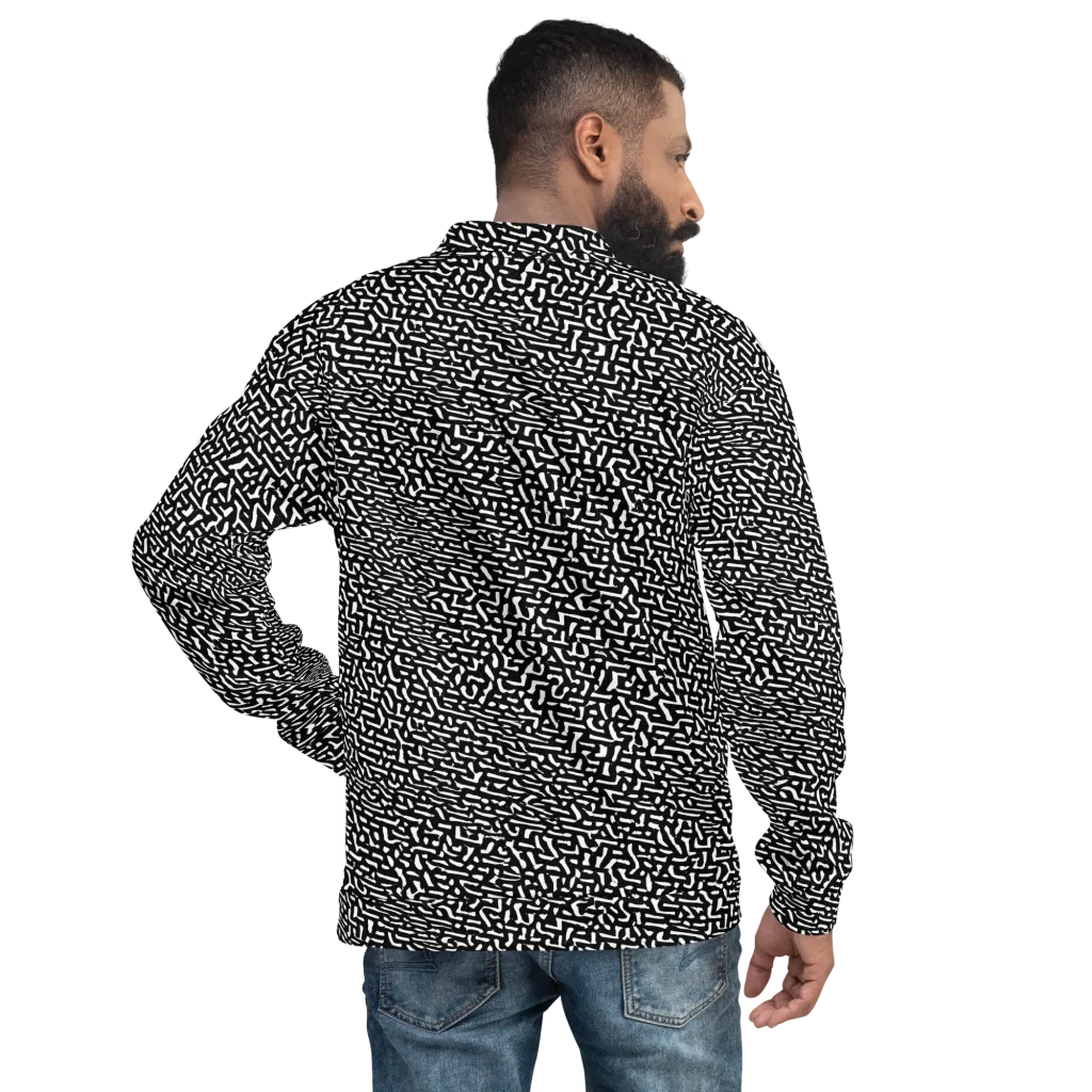 Ink Static on Bomber Jacket — Back