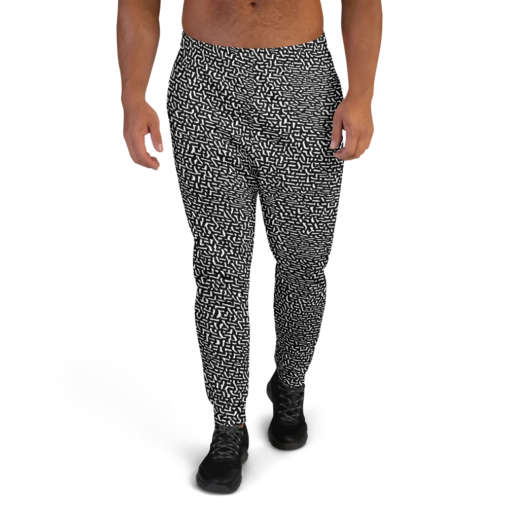 Ink Static on Men's Joggers — Front