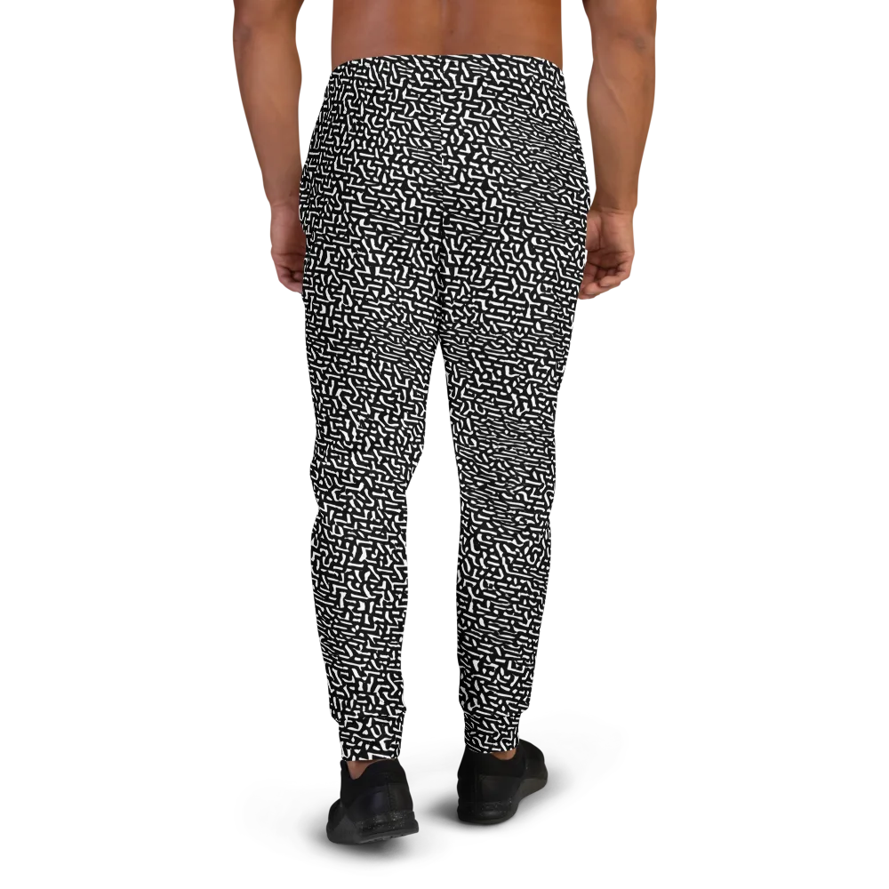 Ink Static on Men's Joggers — Back
