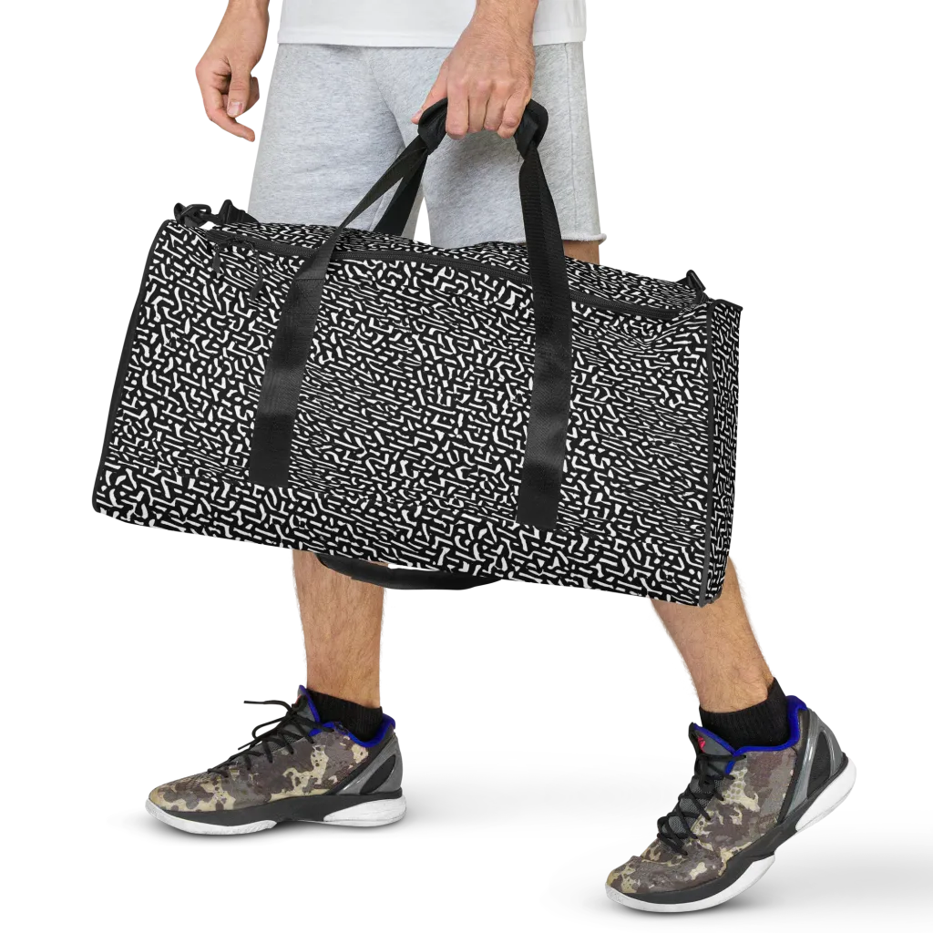 Ink Static on Duffle Bag — Front