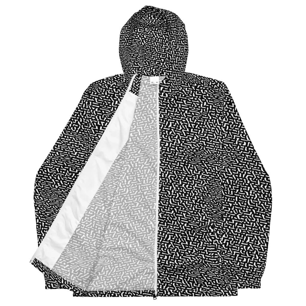 Ink Static on Men's Windbreaker — Front