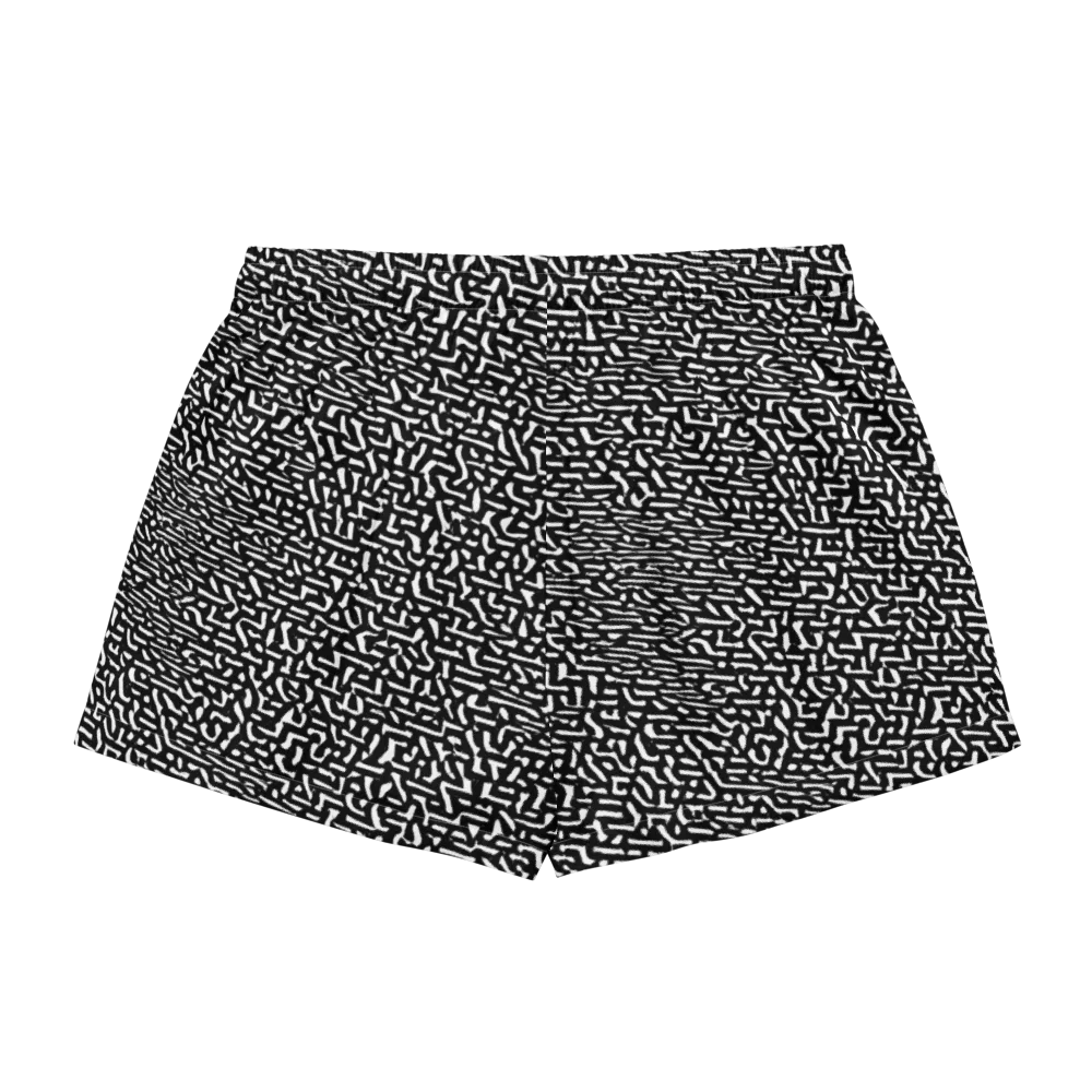 Ink Static on Women's Pajama Shorts — Back