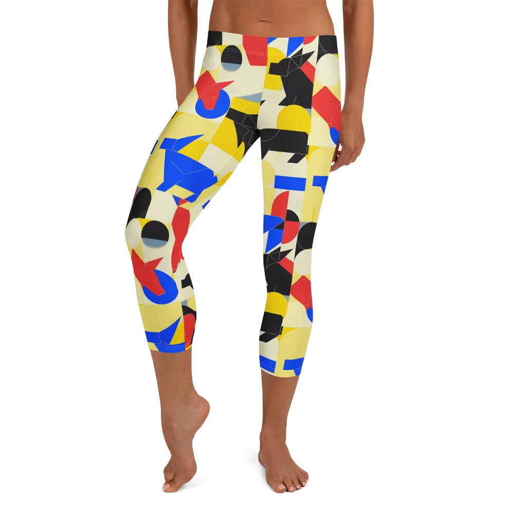 Bauhaus Wilds on Capri Leggings — Front