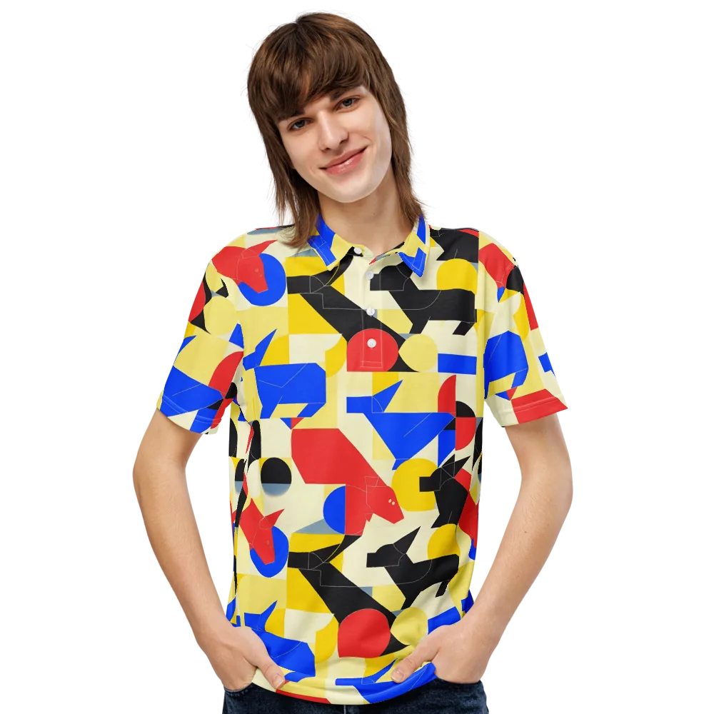 Bauhaus Wilds on Men's Slim Fit Polo Shirt — Front
